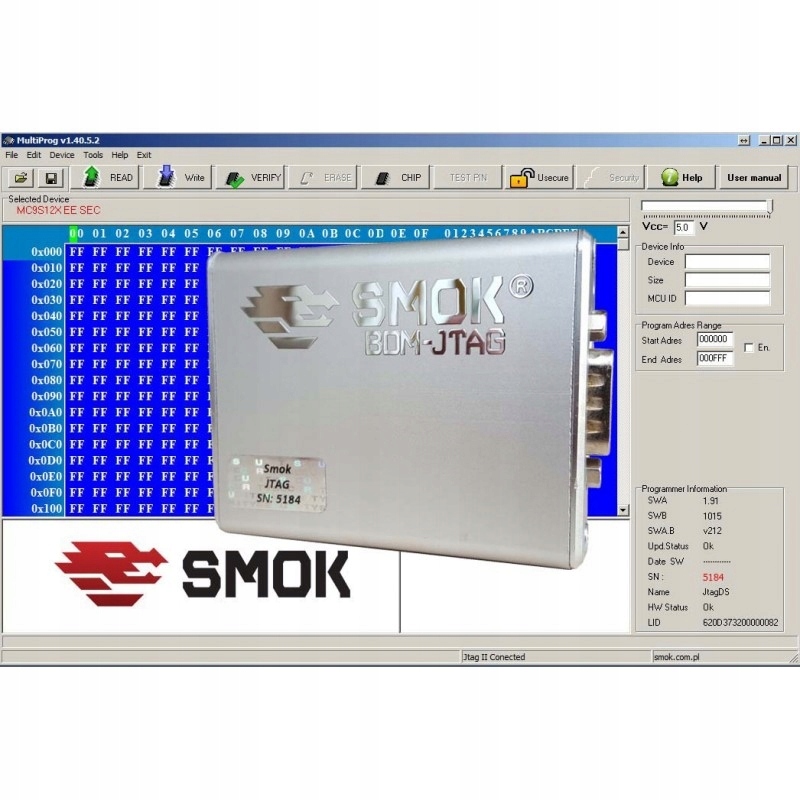 Programator procesorów - SMOK JTAG z licencjami