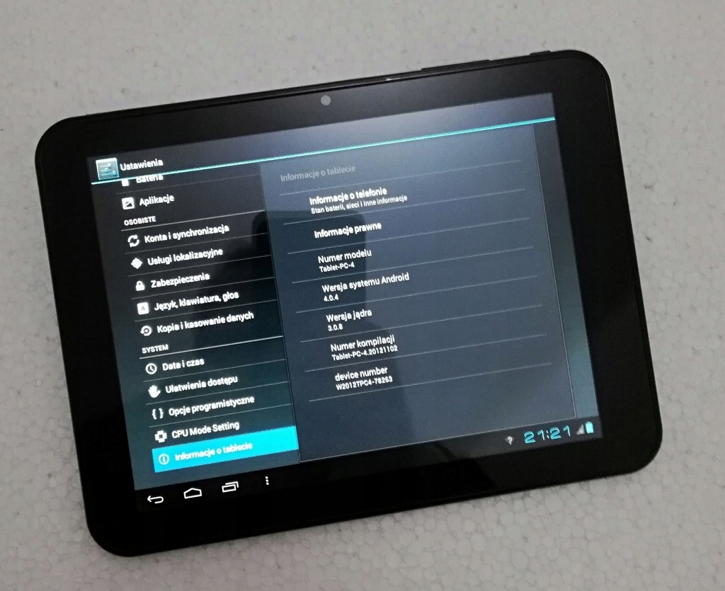 Tablet CAT TABLET PC 4