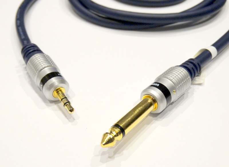 Kabel przyłącze wtyk 3,5 stereo/wtyk 6,3 mono 3m