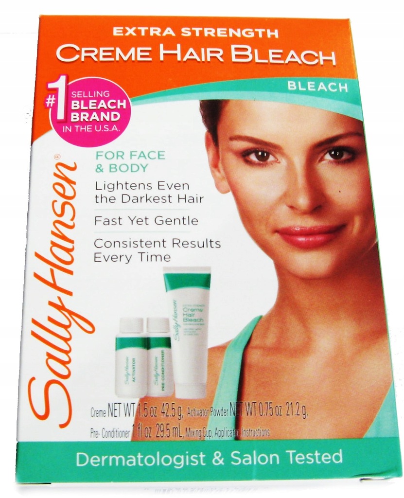 Sally Hansen Hair Bleach Rozjasni Wlosk Twarz Cial 6883345534