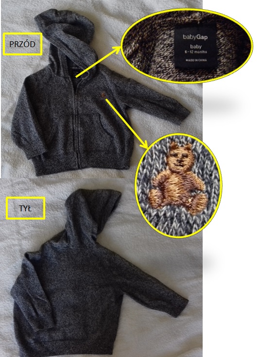 ubranka niemowlęce - cienkie sweterki, 2 szt,74 cm