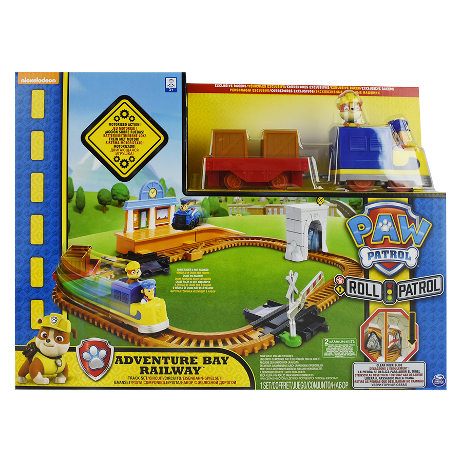 PSI PATROL PAW RUBBLE ZESTAW POCIĄG TORY FIGURKA