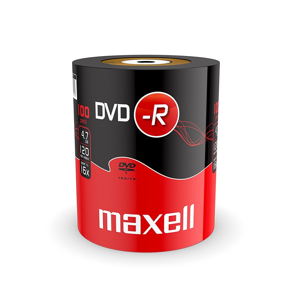 J123 Maxell Płyty DVD-R 4.7 GB 16x SPINDEL 100szt