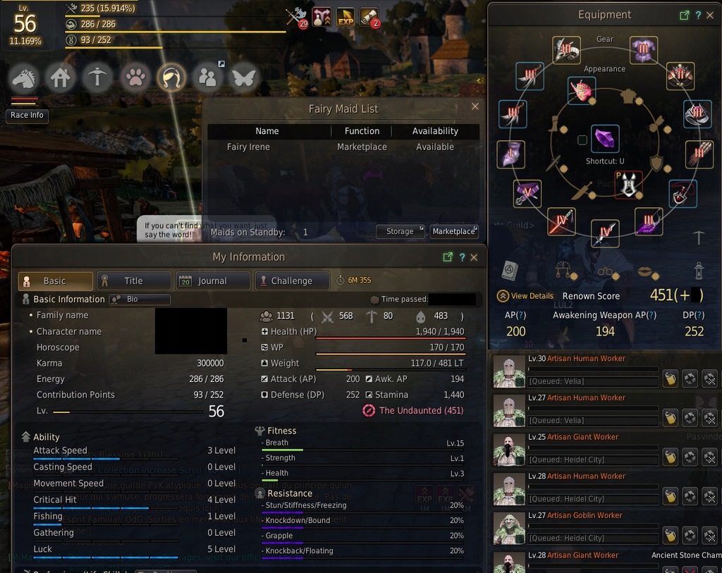 Black Desert Online TET KZARKA 450 GS T8 Courser