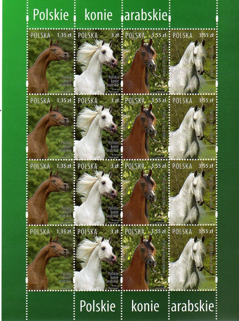 ARK.4173-4176 POLSKIE KONIE ARABSKIE
