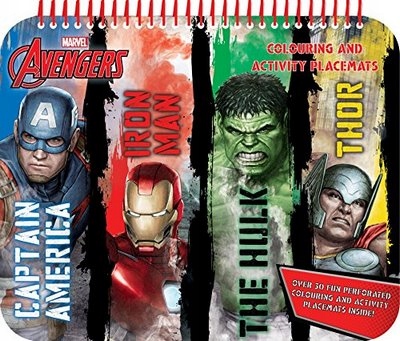 Marvel Avengers Colouring Activity Placemats, Red