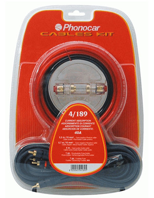 zestaw kabli 60A Phonocar 4/189