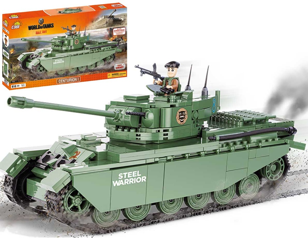 COBI 3010 WORLD OF TANKS Czołg CENTURION I    KODY