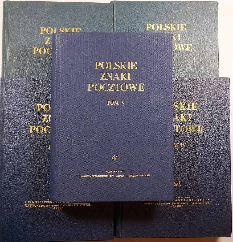 POLSKIE ZNAKI POCZTOWE 5 TOMÓW 