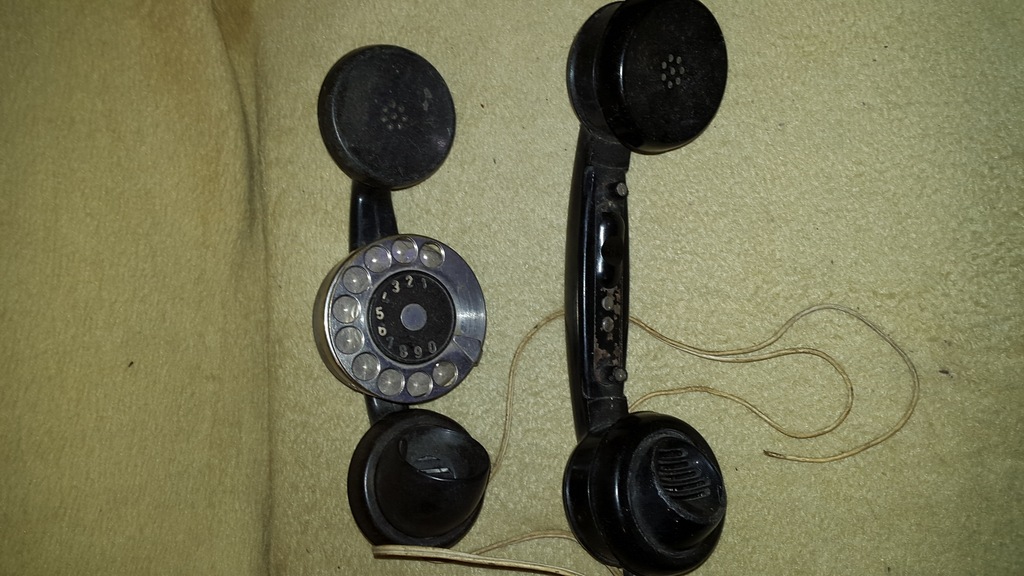 STARE SŁUCHAWKI TELEFONICZNE BAKELIT