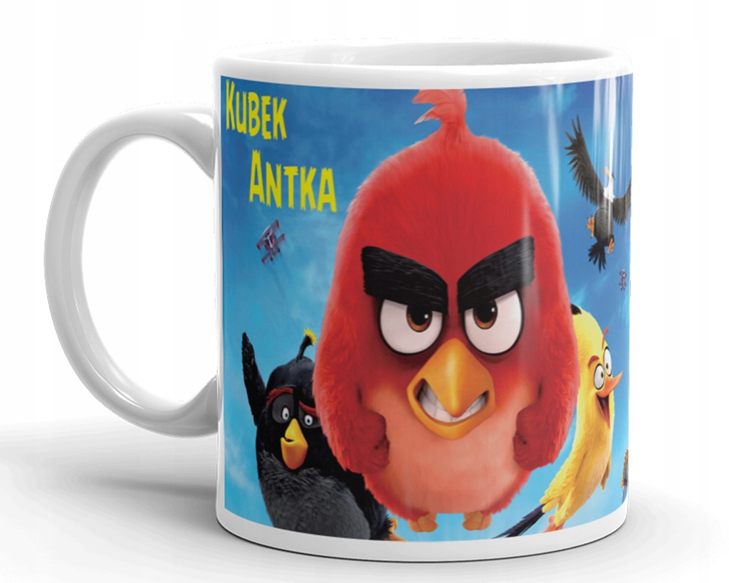 KUBEK ANGRY BIRDS Z IMIENIEM DLA DZIECKA