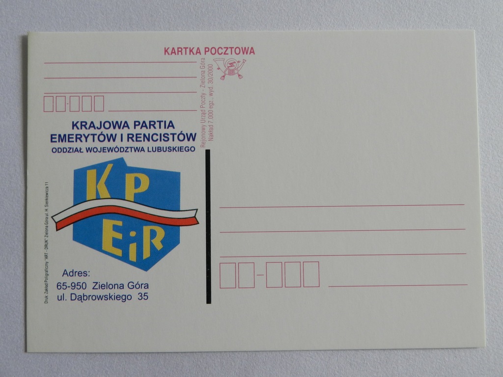 RUP Zielona Góra - Krajowa Partia Emerytów