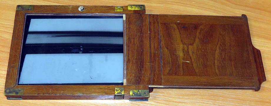 Kaseta drewniana, 13x18 cm, dwustronna, dzielona