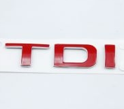 SEAT emblemat logo naklejka TDI czerwony ORYGINAŁ