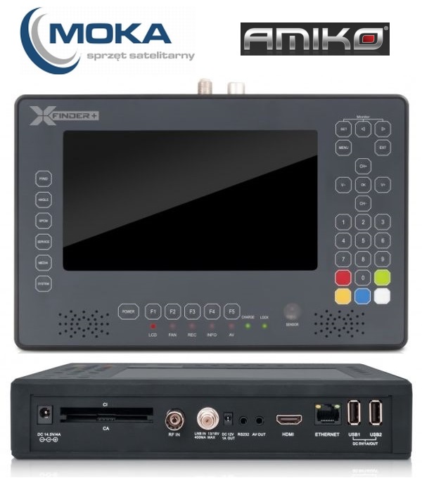 Miernik Amiko X-Finder plus DVB-S/S2/T/T2/C WIFI
