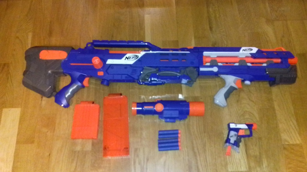 Nerf snajperka 2w1+Nerf Jolt