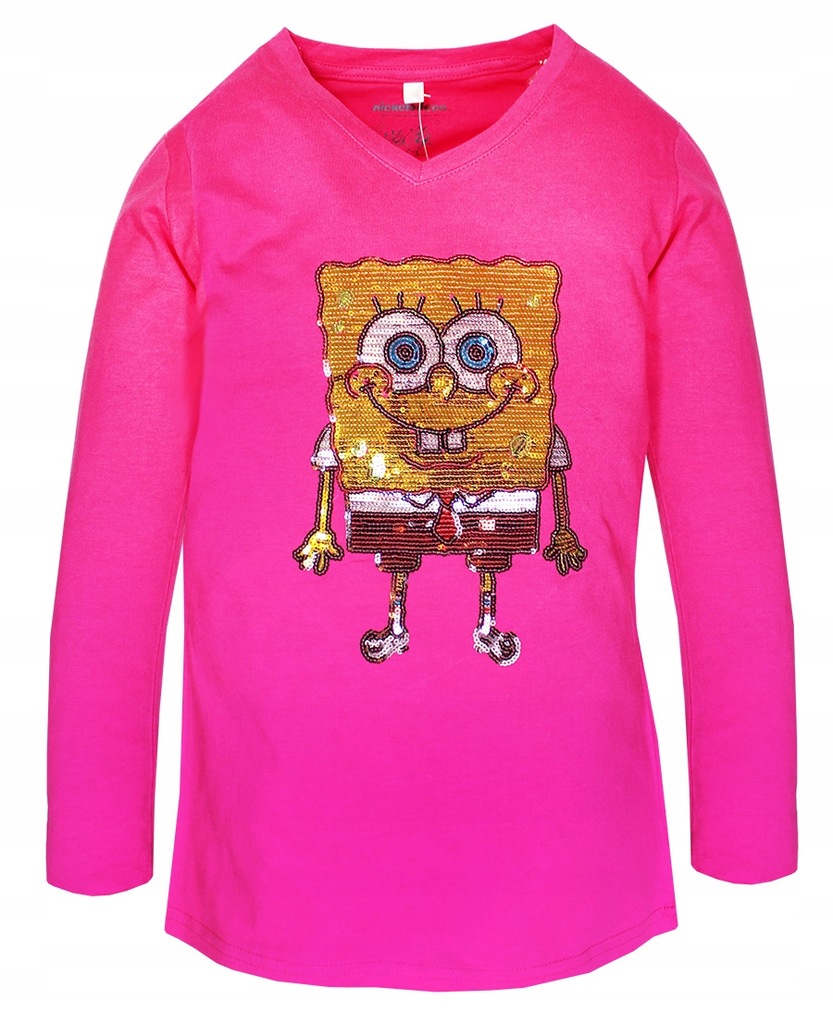 SPONGEBOB T-SHIRT BLUZKA DLA DZIEWCZYNKI S 158
