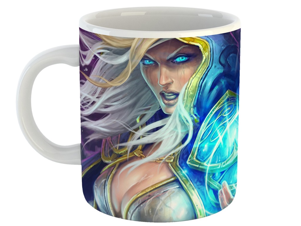 KUBEK z nadrukiem HEARTHSTONE Rexxar Jaina + imię