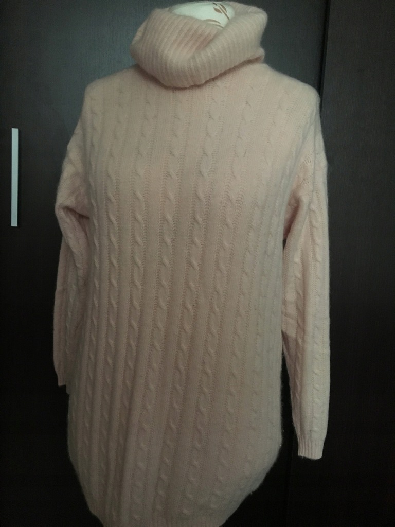 DILORENZO SADAR SWETER ANGORA JASNY RÓŻ ZARA