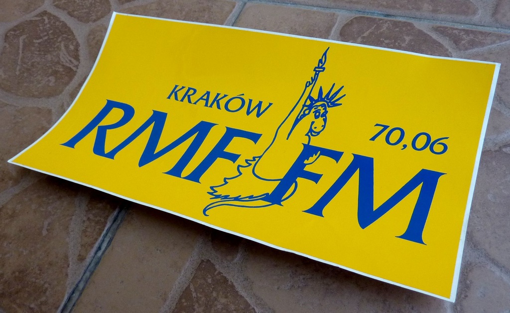 naklejka radio RMF FM Kraków smoczyca Matylda 1992