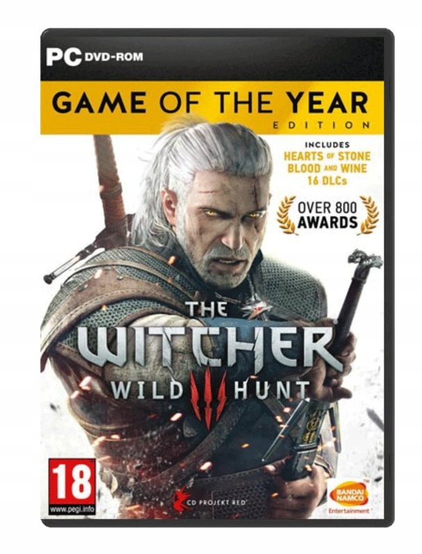 WIEDŹMIN 3 EDYCJA ROKU PUDEŁKO PC BOX GOTY + DLC