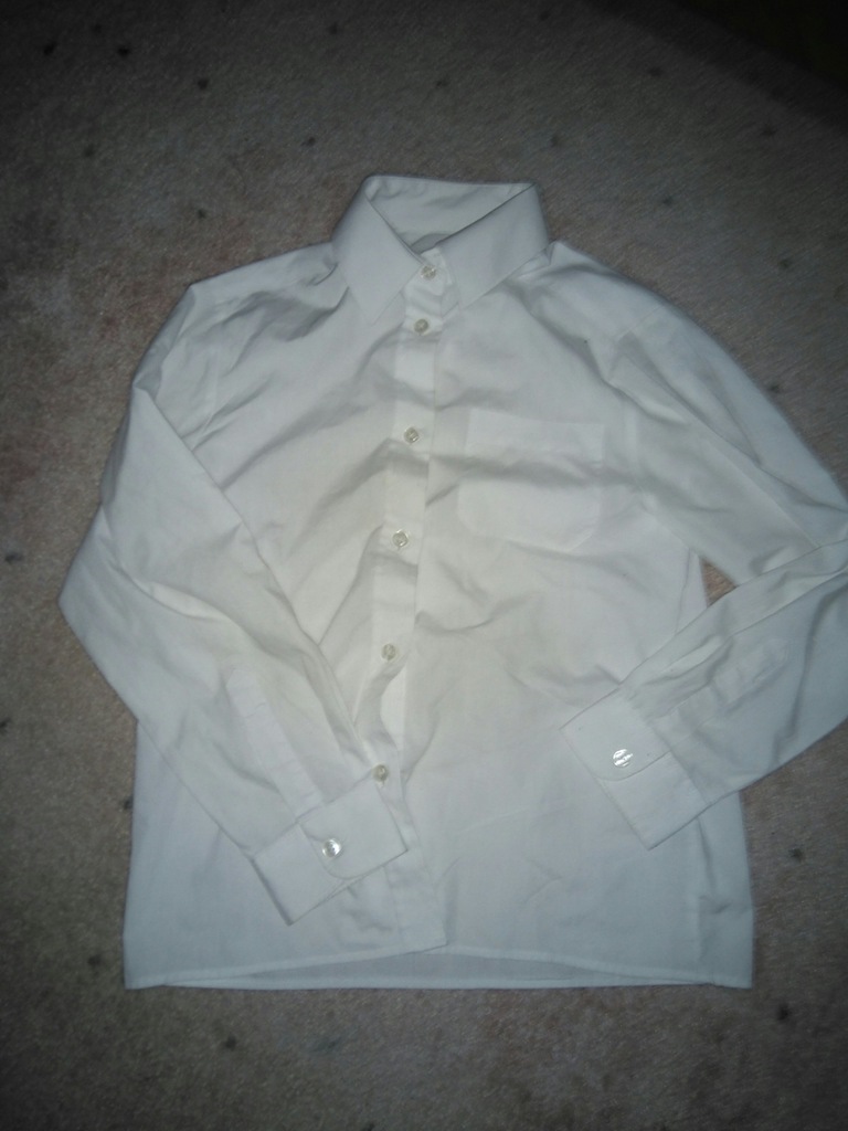 Koszula biała elegancka 11-12 lat 152 cm POLECAM