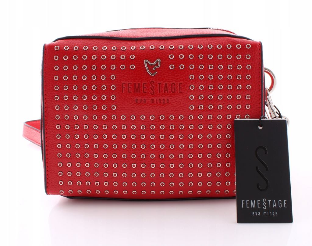 EVA MINGE FEMESTAGE NOWOŚĆ CZERWONA TOREBKA CATBAG 7595151260