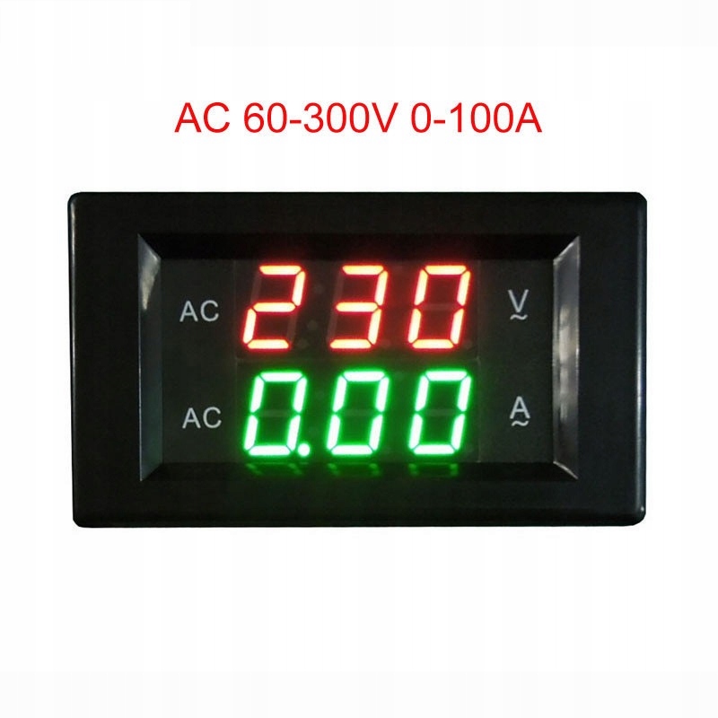 Woltomierz amperomierz AC 60-300V / 0-100A