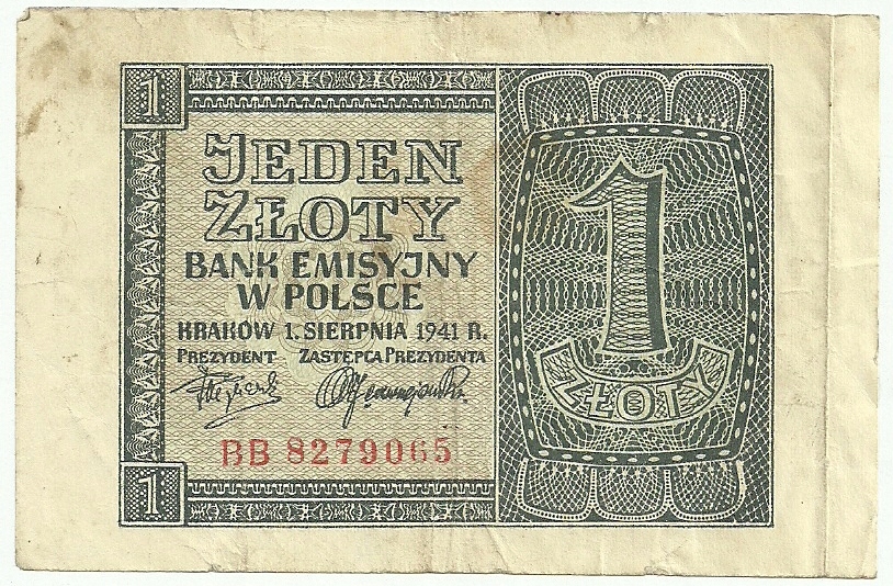 1 ZŁOTY-1941r.