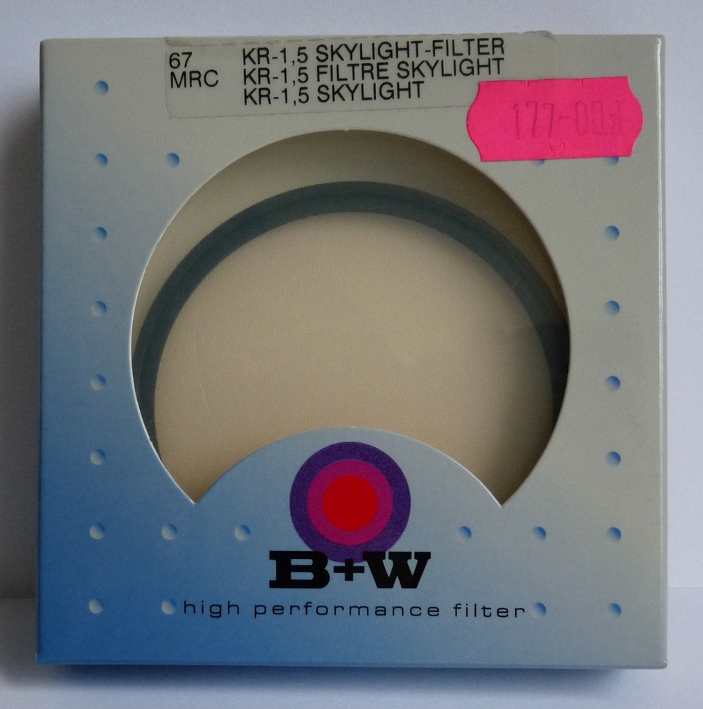 Filtr B&W (B+W)  67 mm   Skylight  1x MRC