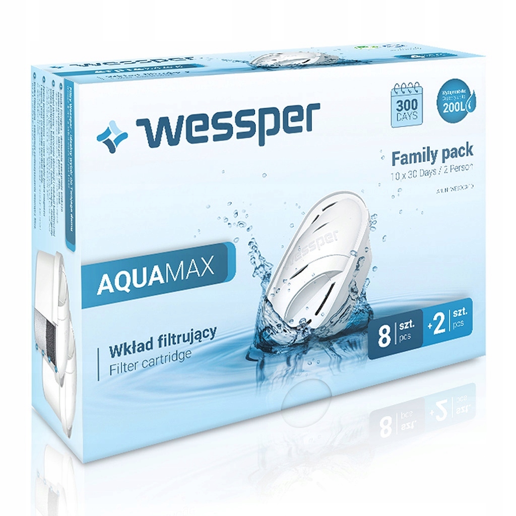 Filtr wody do dzbanka Wessper Aquamax 3.5L white