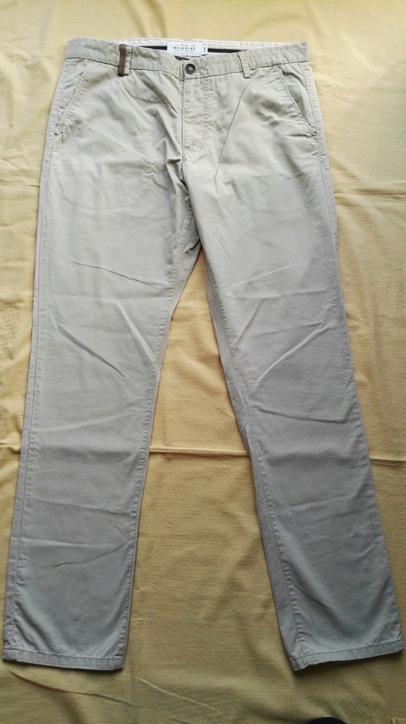 Spodnie męskie, firma Reserved, bawełna R. 34