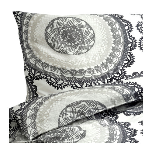IKEA komplet pościeli LYCKOAX 150x200 satyna baweł