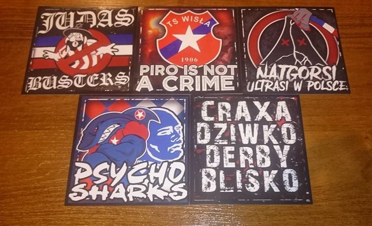 Vlepki vlepy wlepki Wisła Kraków Ruch Widzew Elana