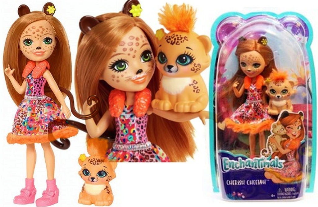 ENCHANTIMALS + ZWIERZĄTKO 4 lalki - KOMPLET 2018 - 7178765295 ...