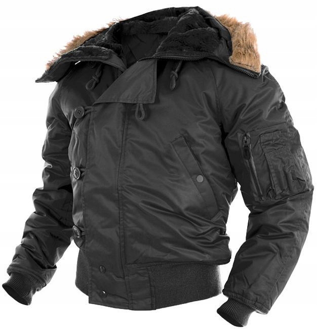 KURTKA Wojskowa ZIMOWA Alaska Parka N2B CZARNA XL