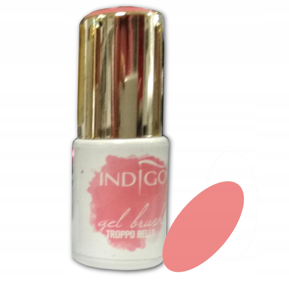INDIGO Gel Brush UV LED Żel 5ml Róż TROPPO BELLO