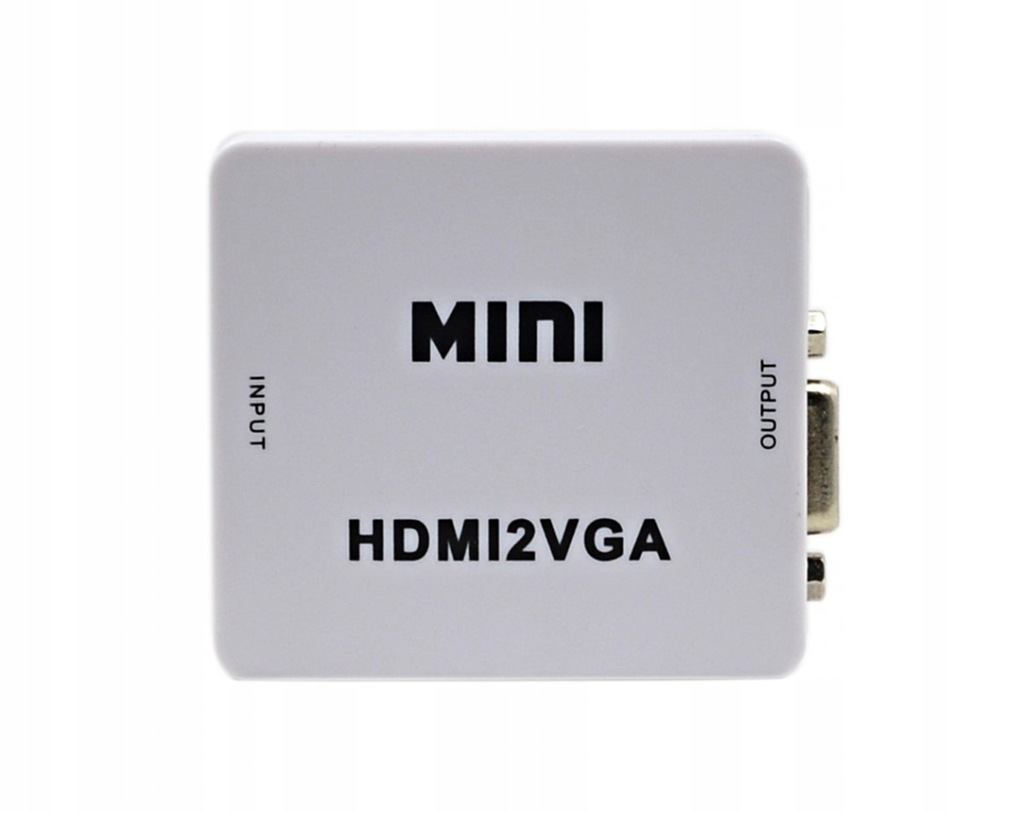 Konwerter video HDMI do VGA +audio stereo HDMI2VGA