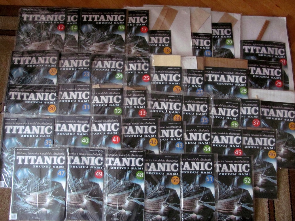 TITANIC; ZBUDUJ SAM HACHETTE; 39 nr: 13-14 i 16-52