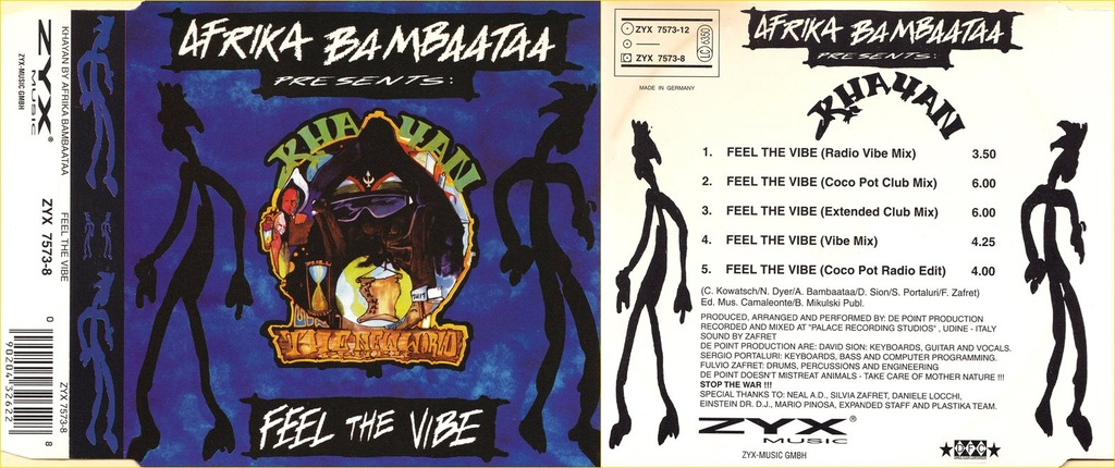 eurodance: AFRIKA BAMBAATAA - Feel The Vibe | CD