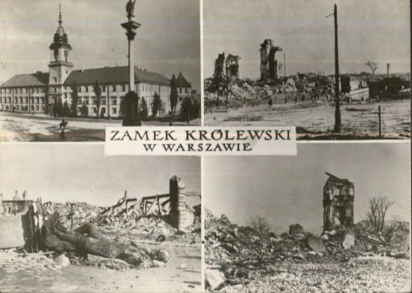 WARSZAWA --- ZAMEK KRÓLEWSKI - 1945 --- 1971