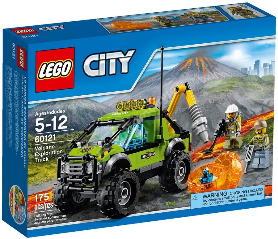 KLOCKI LEGO CITY 60121 WULKAN SAMOCHOD NAUKOWCOW