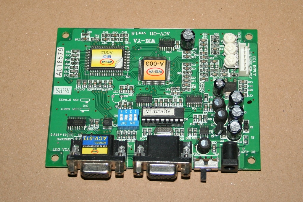 converter sygnału CGA VGA  