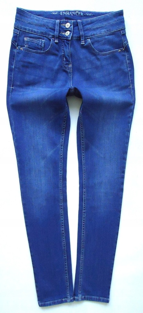 NEXT jeansy rurki SKINNY przetarcia 36/38