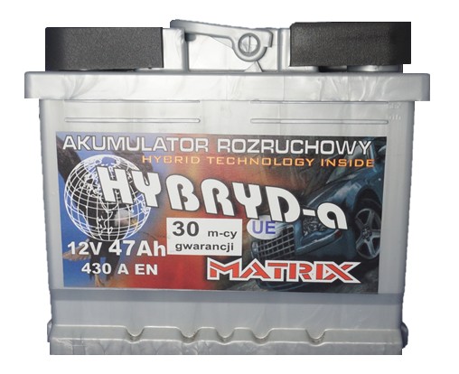 Akumulator MATRIX HYBRYD 57 Ah / 12V 241x175x175