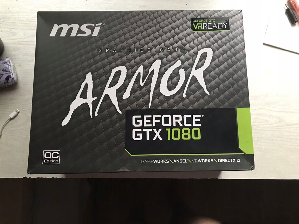 MSI GeForce GTX 1080 ARMOR OC 8GB GDDR5X VR Ready