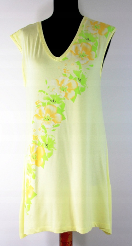 Tunika -sukienka stretch z rogami żółta R 40/42