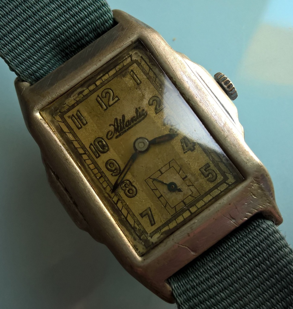 ATLANTIC c.a. 1935. Art Deco. Kostka. CHODZI!