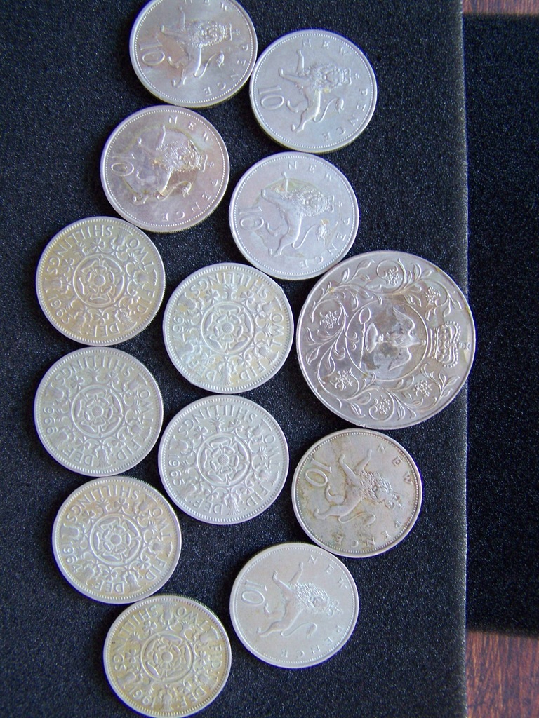 Zestaw monet angielskich od 1 zł