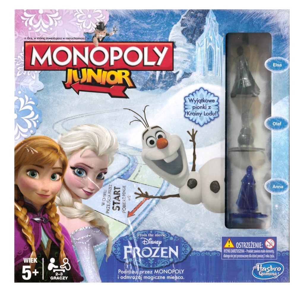 MONOPOLY Junior Frozen KRAINA LODU Hasbro B2247 PL